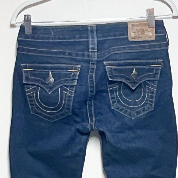 TRUE RELIGION Serena DARK WASH LOW WAIST SKINNY JEANS STYLE WCJN6CR8 - Picture 6 of 10